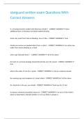 starguard written exam Questions With Correct Answers 