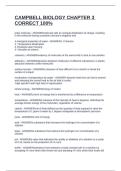 CAMPBELL BIOLOGY CHAPTER 3 CORRECT 100&percnt;