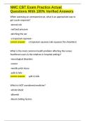 NMC CBT Exam Practice Actual Questions With 100- Verified Answers&period;docx