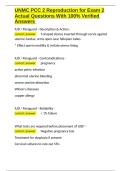 UNMC Exam Bundle With 100&percnt; Correct Answers 2025