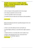Health Assessment UNMC Review Exam 1 Actual Questions With 100- Verified Answers&period;docxHealth Assessment UNMC Review Exam 1 Actual Questions With 100- Verified Answers&period;docx
