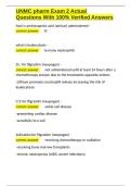UNMC pharm Exam 2 Actual Questions With 100- Verified Answers&period;docx