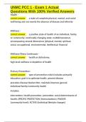 UNMC PCC 1 - Exam 1 Actual Questions With 100- Verified Answers&period;docx