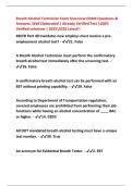 Breath Alcohol Technician Exam Overview EXAM Questions & Answers&comma; Well Elaborated &vert; Already Verified Test &vert;100&percnt; Verified solutions &vert; 20252026 Latest&excl;&excl;