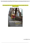 Anthropology&colon; What Does It Mean to Be Human&quest; &lpar;Second Canadian Edition&rpar; &ndash; Robert H&period; Lavenda &vert; Complete Course Summary and Study Material