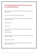 NURS 180 PHARM QUIZ 2 REVIEW questions with accurate detailed solutions