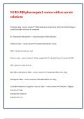 NURS 180 pharm quiz 1 review with accurate solutions