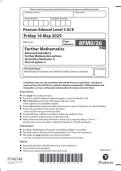 Pearson Edexcel Level 3 GCE Further Mathematics Advanced Subsidiary Further Mathematics options PAPER 26 JUNE 2025 QUESTION PAPER&colon; Further Mechanics 2 &lpar;Part of option J&rpar;