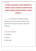 OB Final Exam Guide 2025&colon; 2 Latest Versions with Answer Keys & Study Solutions