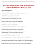 Marketing 201 &ndash; Brigham Young University &lpar;BYU&comma; Prof&period; Swenson&rpar; &ndash; Final Exam with Elaborated Solutions &lpar;Latest 2025&sol;2026&rpar;