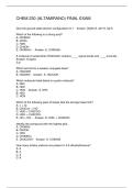 CHEM 230 &lpar;ALTAMIRANO&rpar; FINAL EXAM