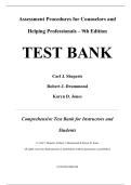 Test Bank For Assessment Procedures for Counselors and Helping Professionals&comma; 9th Edition by by Carl J&period; Sheperis&comma; Robert J&period; Drummond&comma; Karyn D&period; Jones
