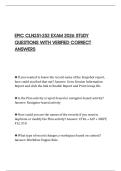 EPIC CLN251-252 EXAM 2026 STUDY QUESTIONS WITH VERIFIED CORRECT ANSWERS