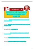COMS 101 Cal Poly Introduction to Speech Communication &ndash; Quiz 1 Answer Key