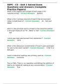 SSPC - C3 - Unit 1 Solved Exam Questions and Answers &lpar;Complete Practice Papers&rpar;