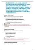 Fall Semester 2025 &vert; CSPR &ndash; Certified Specialist Payment Representative &lpar;HFMA&rpar; Exam Prep 2025&ndash;2026 &vert; 230&plus; Verified Practice Questions with Correct Answers & Detailed Rationales &vert; Complete HFMA CSPR Certification Study Guide & Test Bank &vert; Updated Healthcar