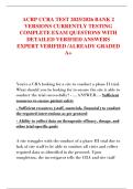 ACRP CCRA TEST 2025&sol;2026 BANK 2  VERSIONS CURRENTLY TESTING  COMPLETE EXAM QUESTIONS WITH  DETAILED VERIFIED ANSWERS  EXPERT VERIFIED &sol;ALREADY GRADED  A&plus;