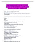 NURSING 200 &lpar;EXAM 1&rpar; REVIEW QUESTIONS IN BOOK COMPLETE QUESTIONS AND ANSWERS