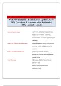 NUR509 midterm 1 Exam Latest Update 2025 &sol; 2026 Questions & Answers with Rationales&vert; 100&percnt; Correct &vert; Grade&period; 