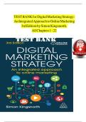 Digital Marketing Strategy&colon; An Integrated Approach to Online Marketing 3rd Edition Test Bank &vert; Verified Questions & Answers &vert; 2025&sol;2026
