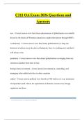 C211 OA Exam 2026 Questions and Answers