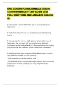 EPIC COGITO FUNDAMENTALS COG170 COMPREHENSIVE STUDY GUIDE 2026 FULL QUESTIONS AND ANSWERS GRADED A&plus;