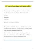 Lab manual questions and Answers 2026