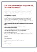 PSI CST practice exam &lpar;form A&rpar; questions with verified detailed solutions
