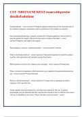 CST - NBSTSA NEWEST exam with precise detailed solutions