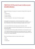 NBSTSA CST Practice Exam A with accurate detailed solutions