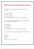 NBSTSA Practice Exam B with precise answers