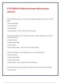 CST NBSTSA Review Exam with accurate answers