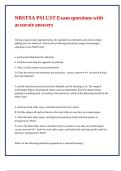 NBSTSA PSI CST Exam questions with accurate answers