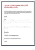 Vet Prep NAVLE Questions with verified solutions and rationales