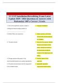 U1 UST Installation&sol;Retrofitting Exam Latest Update 2025 &sol; 2026 Questions & Answers with Rationales&vert; 100&percnt; Correct &vert; Grade&period; 