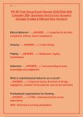 PN 101 Final Actual Exam 2025&colon; Practice Questions & Study Guide