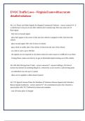 EVOC Traffic Laws &ndash; Virginia Exam with accurate detailed solutions