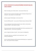 EVOC NEWEST EXAM WITH PRECISE DETAILED SOLUTIONS