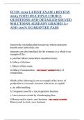 ECON 1100 LATEST EXAM 1 REVIEW 2025 WITH MULTIPLE CHOICE QUESTIONS AND DETAILED SOLVED SOLUTIONS ALREADY GRADED A&plus; AND 100&percnt; GUARANTEE PASS