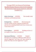 Portage PSYC 101 General Psychology Bundled Exams 2025 &vert; Complete Study Guide
