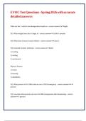 EVOC Test Questions - Spring 2026 with accurate detailed answ