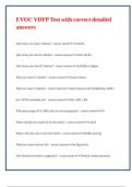 EVOC VDFP Test with correct detailed answers