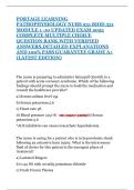 PORTAGE LEARNING PATHOPHYSIOLOGY NURS 231 BIOD 331 MODULE 1 -10 UPDATED EXAM 2025 COMPLETE MULTIPLE CHOICE QUESTION BANK WITH VERIFIED ANSWERS&comma;DETAILED EXPLANATIONS AND 100&percnt; PASS GUARANTEE GRADE A&plus; &lpar;LATEST EDITION&rpar;