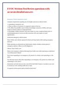 EVOC Written Test Review questions with accurate detailed answers