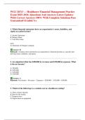  Exam &lpar;elaborations&rpar; WGU D513 Healthcare Financial Management practice exam  Bundle