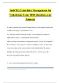 FedVTE Cyber Risk Management for Technicians Exam 2026 Questions and Answers