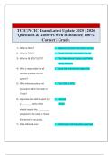 TCIC&sol;NCIC Exam Latest Update 2025 &sol; 2026 Questions & Answers with Rationales&vert; 100&percnt; Correct &vert; Grade&period; 