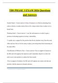 TBS PHASE 3 EXAM 2026 Questions and Answers