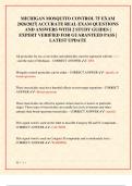 MICHIGAN MOSQUITO CONTROL 7F EXAM  2026&sol;2027&vert; ACCURATE REAL EXAM QUESTIONS  AND ANSWERS WITH 2 STUDY GUIDES &vert;  EXPERT VERIFIED FOR GUARANTEED PASS &vert;  LATEST UPDATE