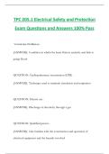 TPC 205&period;1 Electrical Safety and Protection Exam Questions and Answers 100&percnt; Pass